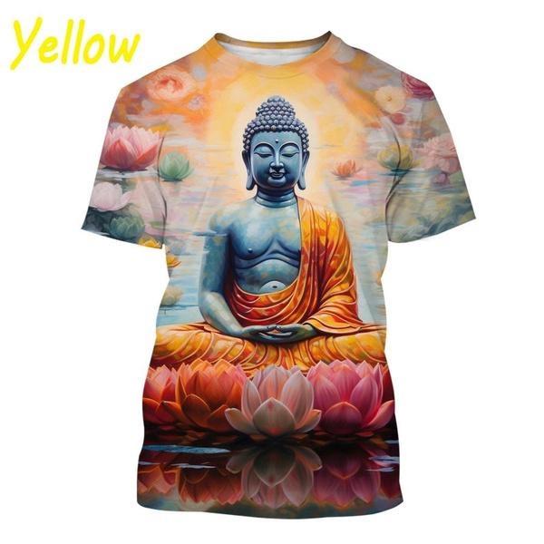 

Нові релігійні футболки з 3D-принтом. Модні повсякденні персоналізовані футболки з коротким рукавом. Смішні етнічні футболки. XXXL небо синє кольору