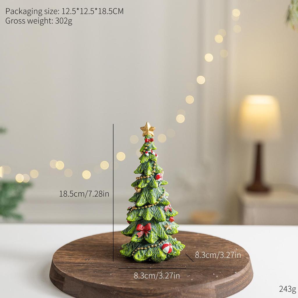 Resin Christmas Tree Ornament - Home Desktop Decoration