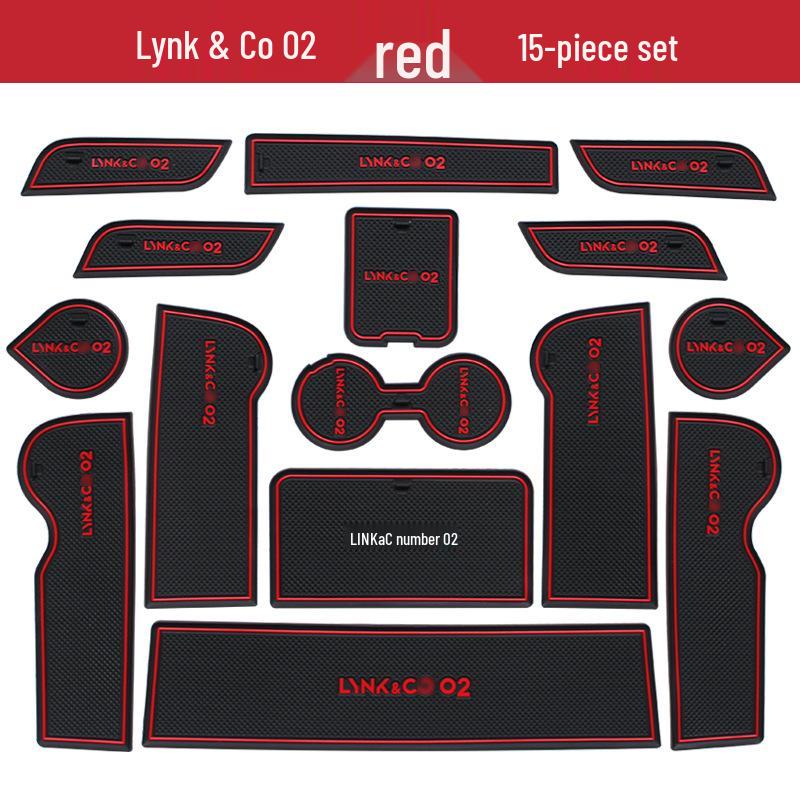 

Lynk & Co 02 Хэтчбек Коврики в слоты дверей и подстаканники Декор интерьера