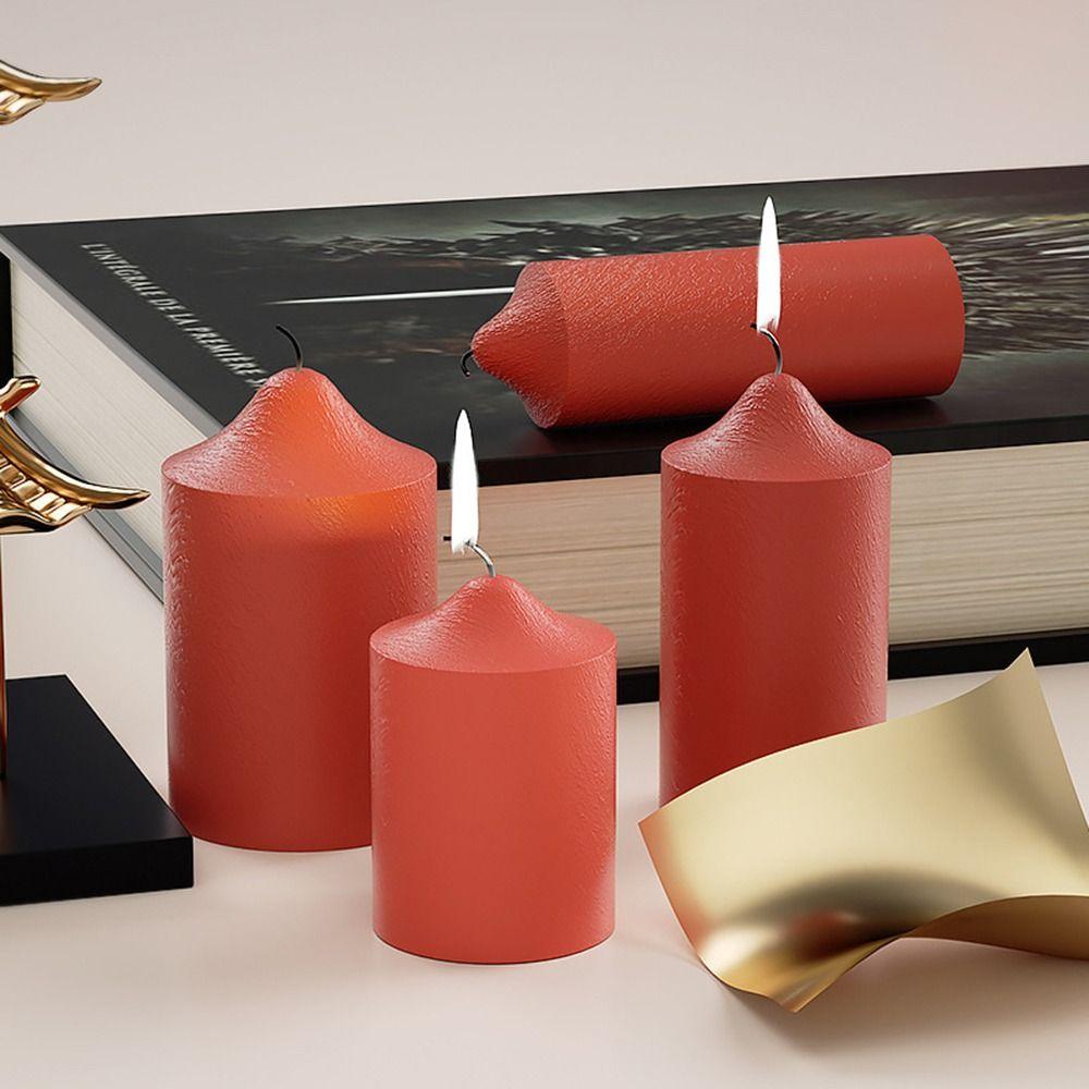 DIY Craft Handmade Silicone Cake Resin Molds 3D Art Wax Mold Candle Mould Cylinder Candle Mold