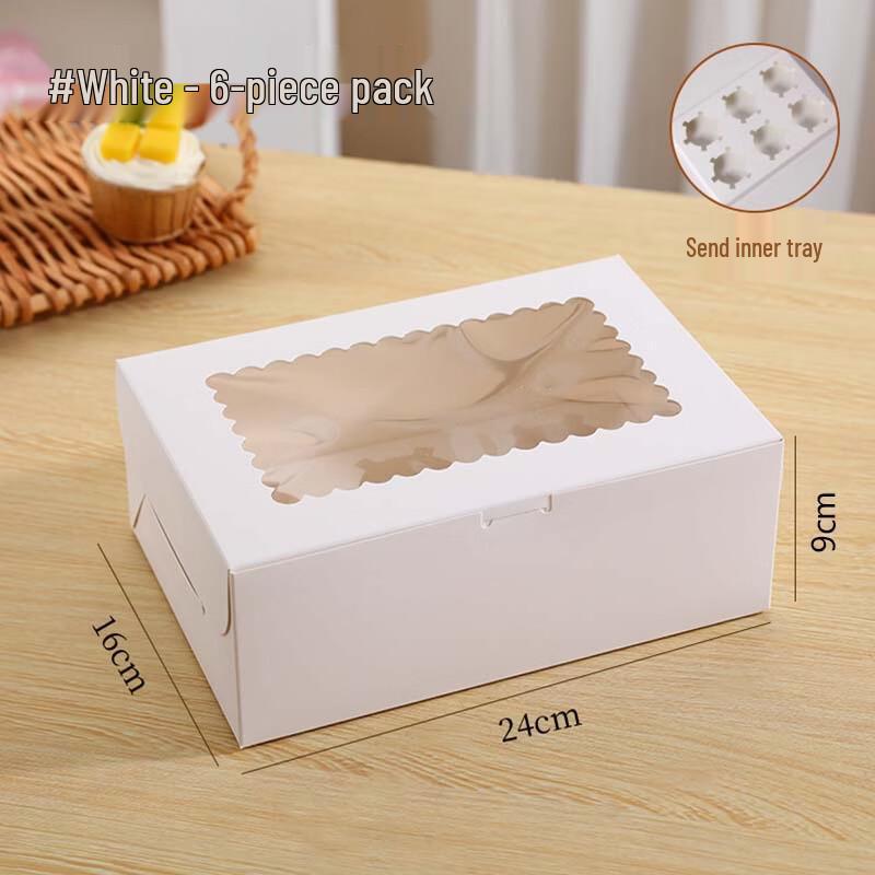 

Deou Starlight 6-Cavity Transparent Cupcake Box