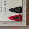 Fabric Polka Dot Hair Clips Triangular Broken Clips Cute BB Clips