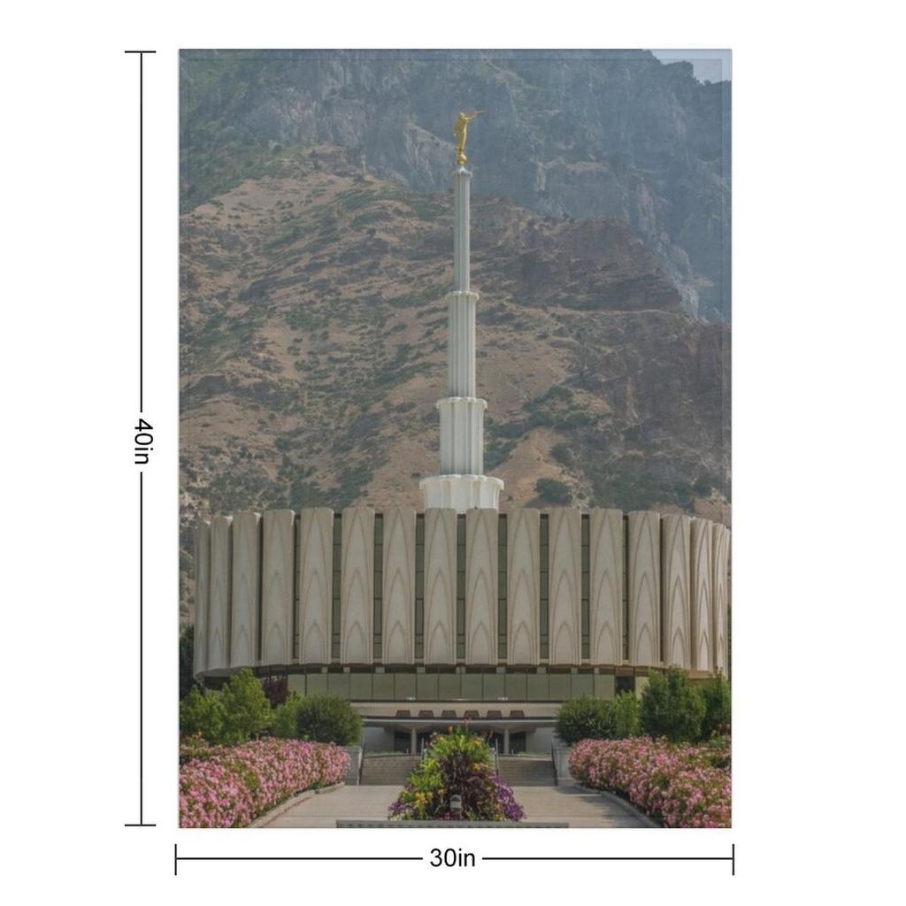 Provo Utah Temple Throw Blanket manga Picnic Retros Large Blankets