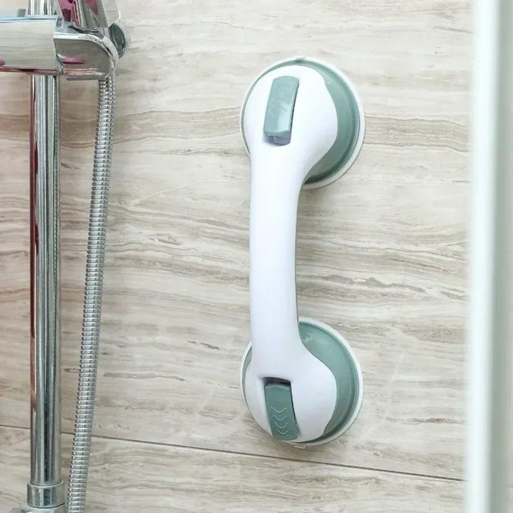 Anti Slip Shower Handle Grab Bars With Strong Hold Suction Vacuum Suction Cup Bathroom Safety Grab Bar Dual Lock Portable