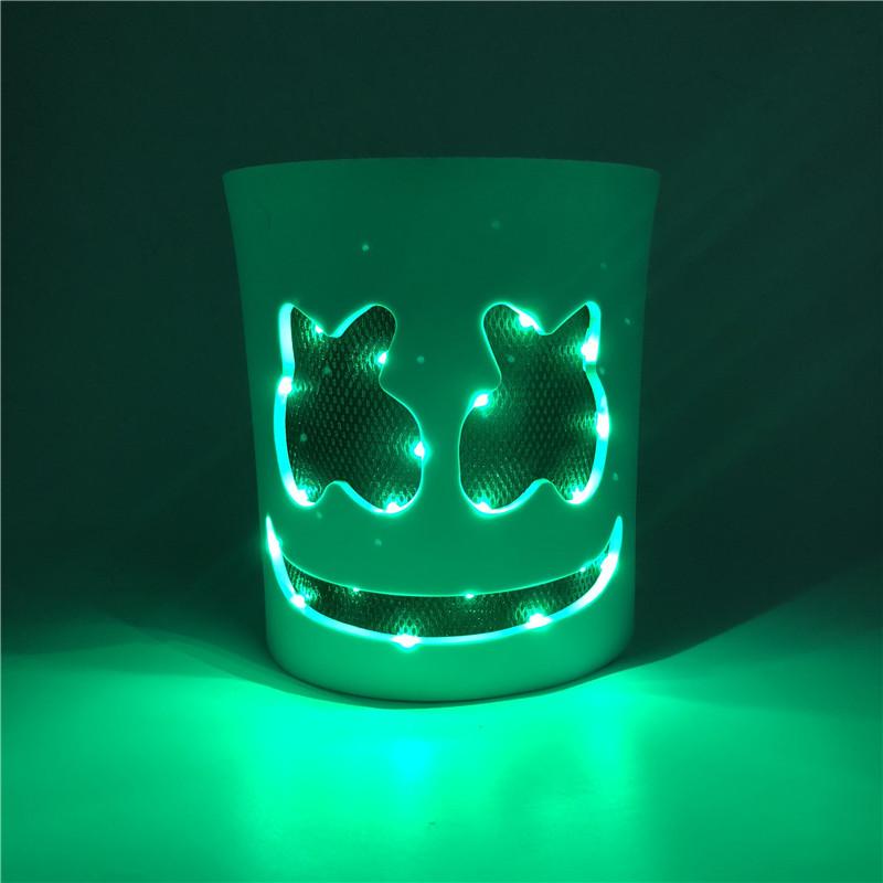 LED Luminous cotton candy headgear stage performance prop mask for music festivals DJ Headgear EVA Material