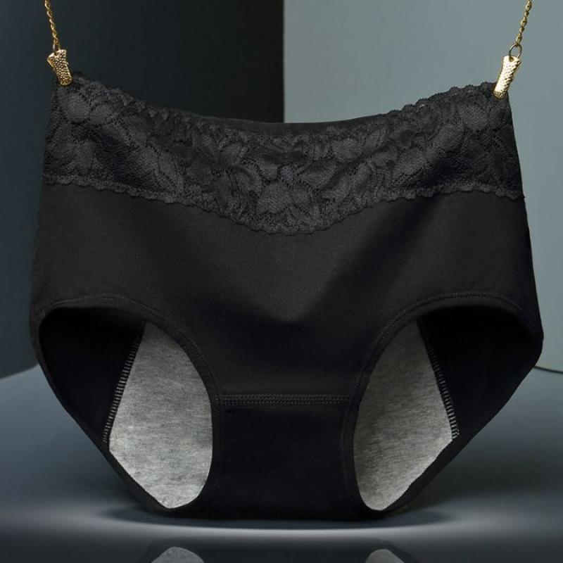 Intimo da Donna in Cotone con Pizzo, Intimo Traspirante a Vita Media, Top a Triangolo