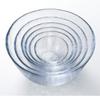 Aderia (ADERIA) Crafty Standard Glass Bowl, Clear, 10.5cm Diameter X 5cm High, Set of 3, Made In Japan, F47102
