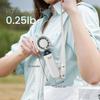 Handheld Mini Fan Foldable Portable Neck Hanging Fans 5 Speed USB Rechargeable Fan with Phone Stand and Display Screen