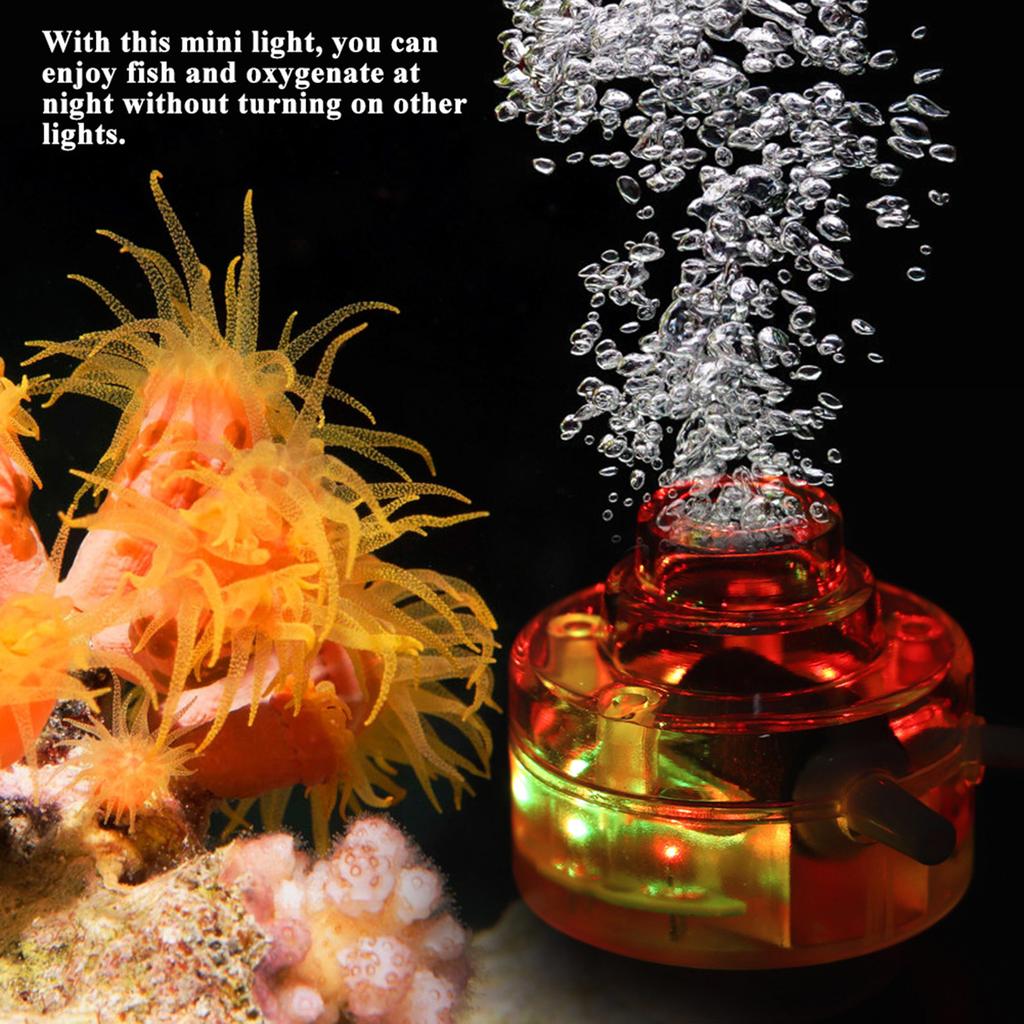 Waterproof Aquarium Bubble Light Fish Tank Underwater Submersible Landscaping Decor Lamp