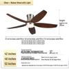 Minimalist Chinese-Style Silent Ceiling Fan with Light & Full Spectrum Eye Protection for Bedrooms & Restaurants