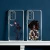 Schwarze Anime B-ButlerS Handyhülle für Samsung Galaxy S24 S25 S23 S22 S21 Plus S24 S25 Transparente Schutzhülle