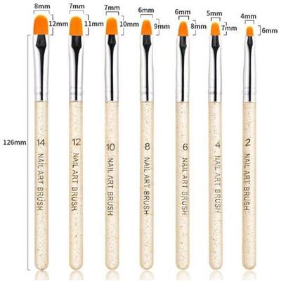 SHILLS PROFESSIONAL 7Pcs Professional Manicure UV Gel Brush
