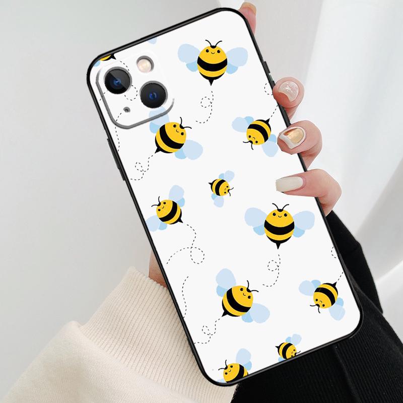 Bee Bumblebee Pattern Phone Case For iPhone 17 Pro Max 14 13 12 11 15 16 Pro Max mini 16 15 Plus 16e 17 Air Cover