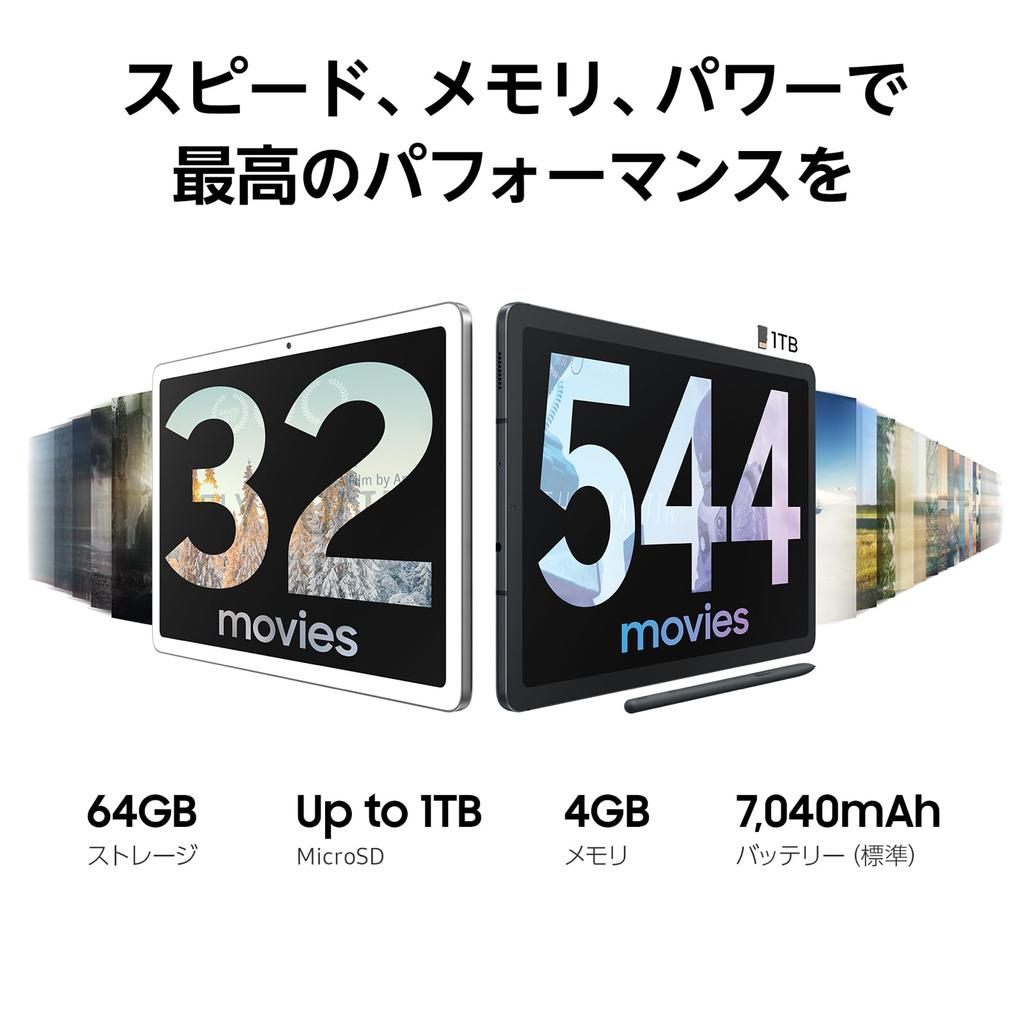 Galaxy Tab S6 Lite 2024 Oxford Gray Tablet Genuine Samsung Released in 2024 S Pen Lightweight 64GB Android LCD (Wi-Fi model) 10.4-inch