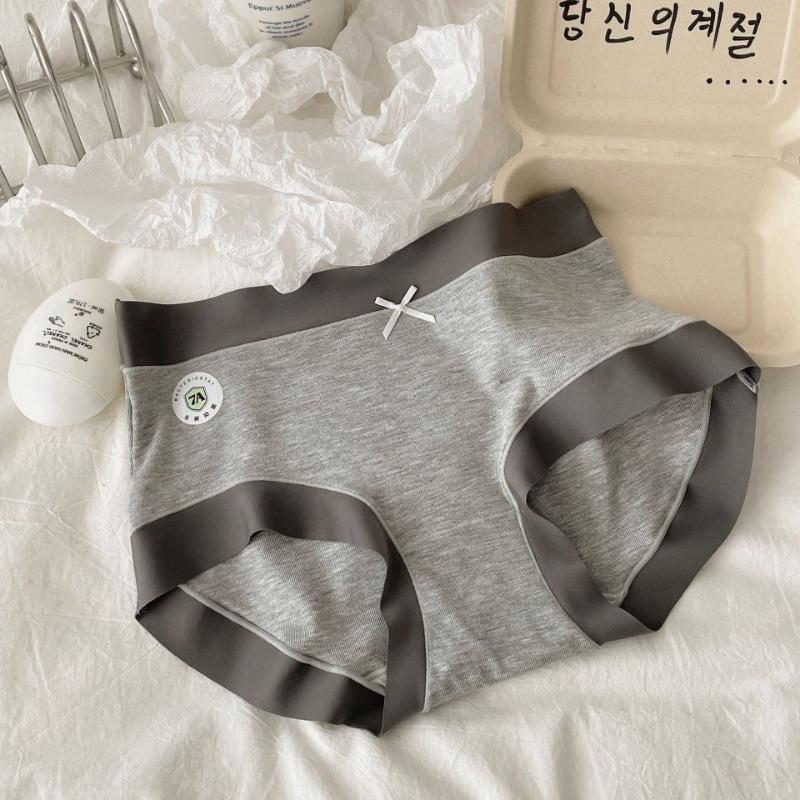 Comfortable A-class Lycra cotton full pants 7A antibacterial mid waist underwear made of pure cotton with seamless crotch women's triangle Panties