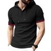Summer Short Sleeve Men's T-shirt Casual Fashion Solid Color Casual Hooded Men's T-shirt