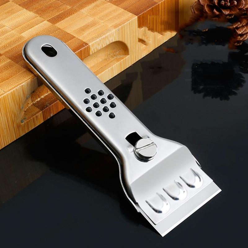 Tile Wall Floor Glass Wiper Freezer Sink Cleaning Scraper Stainless Steel Blade Paint Shovel Knife Kitchen Home Ceramic Cleaner