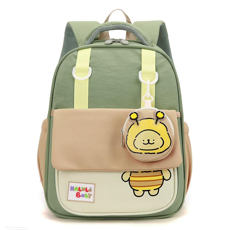 Pattern Toddler Bee Backpack With Lightweight Nylon Cartoon Schoolbag Kids For