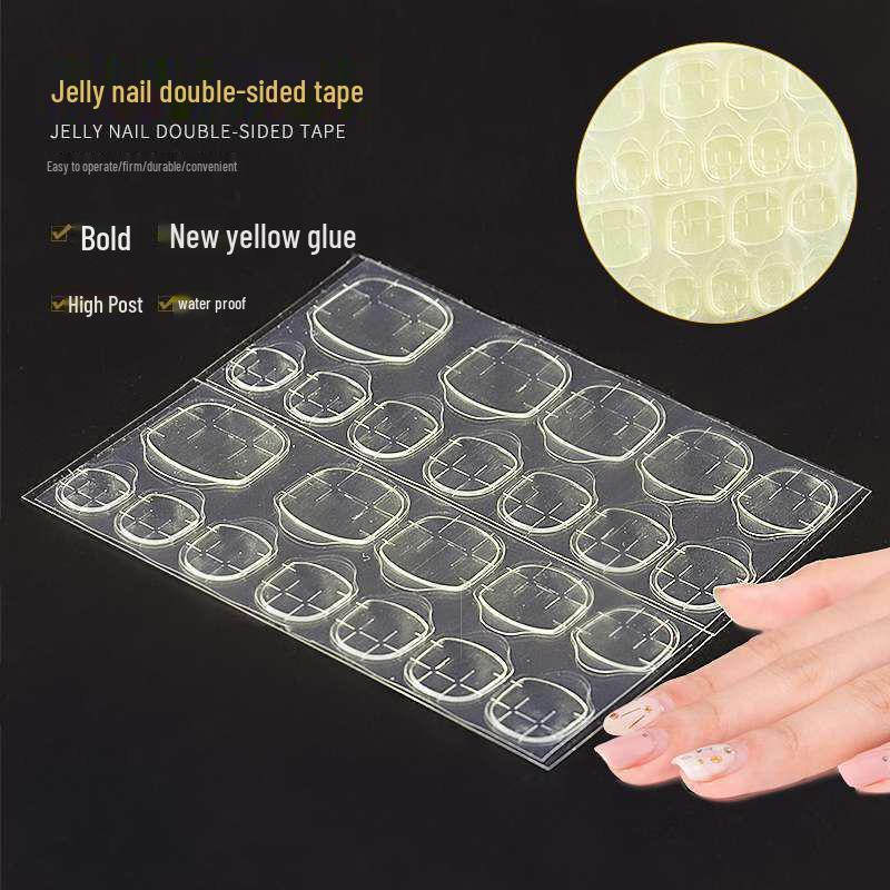 

Сверхпрочный двусторонний желеобразный клей для ногтей - Прозрачный, Водостойкий, Суперлипкий, Ультратонкий стиль.