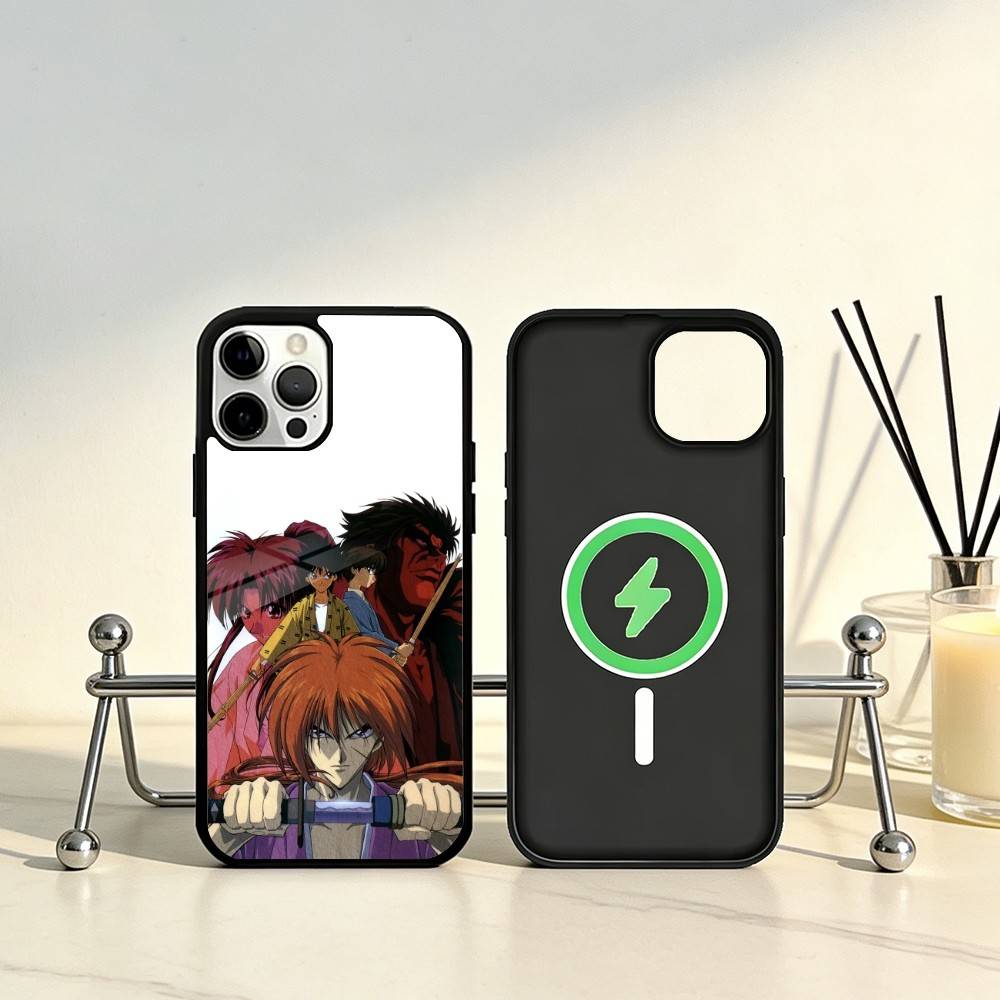 Anime R-Rurouni Kenshin Phone Case For iPhone17,16,15,14,13,12,11 Plus,Pro Max Magnetic For Magsafe Wireless Charging