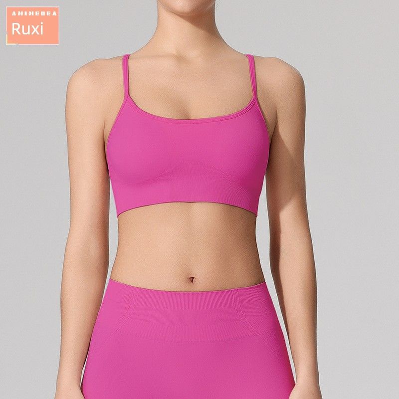 Export Beauty Back Spaghetti Strap Sports Intimates Breathable Quick-Drying Yoga Fitness Women's Inner Wear Sexy Back Practice Tops Bra