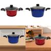 Enamel Soup Pot Multifunction Easy to Clean Colorfast Saucepan for Kitchen Restaurant Broth Chili Stew Housewarming Gift Travel