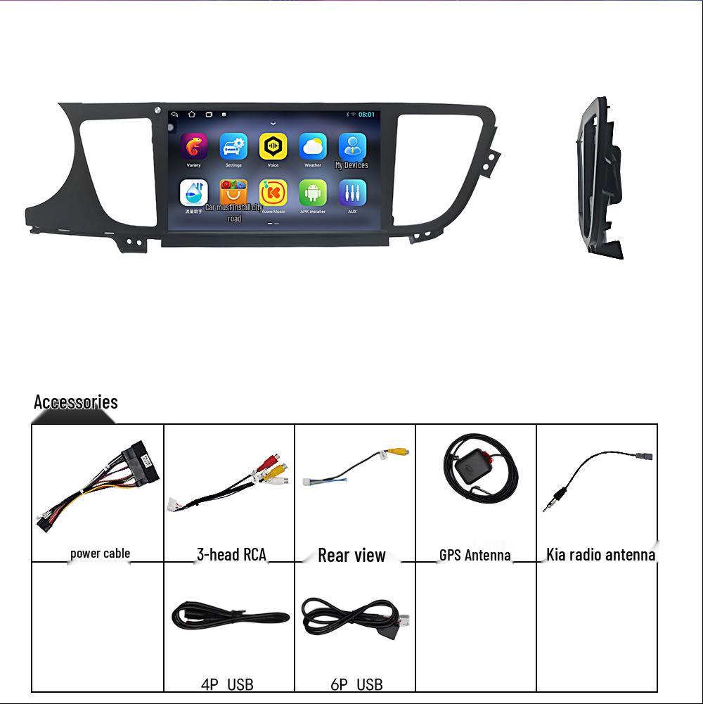 Android Large Screen GPS Navigation with Bluetooth CarPlay for Hyundai Mistra 2014-2016