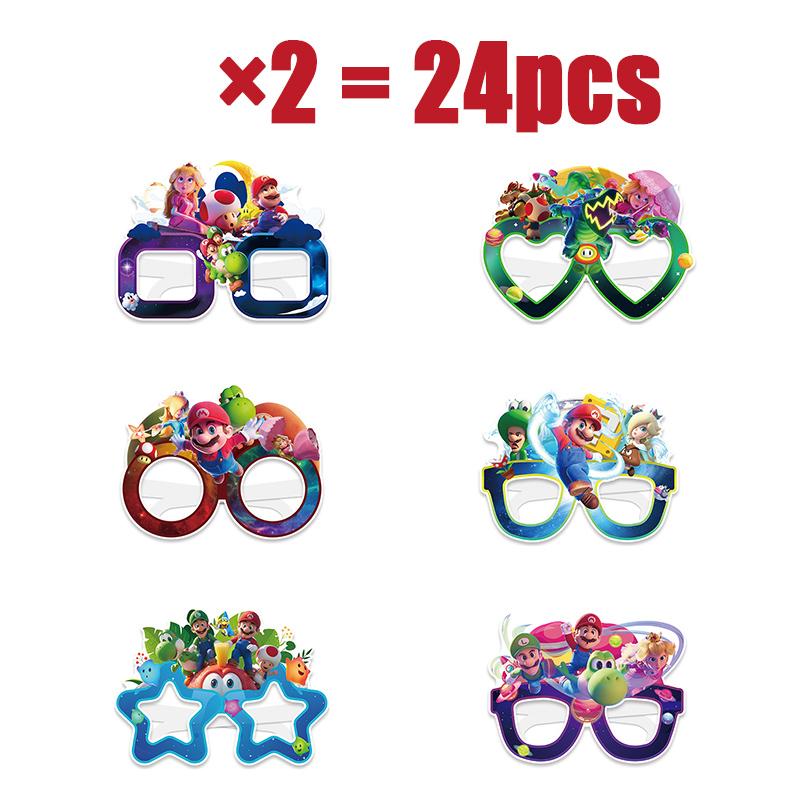 New Mario Galaxy Series Theme Birthday Decoration Party Supplies Tablecloth Props Paper Glasses Cup Kit Disposable Tablewar