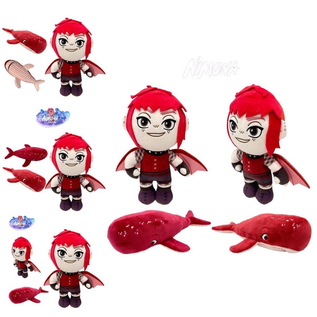 Nimona Monster Girl Plush Toy Doll Anime Collectible Figure