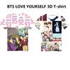 Premium Quality Kpop Bts 3d T-shirt Bangtan Boys Love Yourself Short Sleeve Apparel