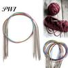 Durable Knitting Needles with Elastic Rope Circular Needle MM US Sizes Lightweight Round Stainless Steel for DIY Handmade Projects Non-hook Yarn