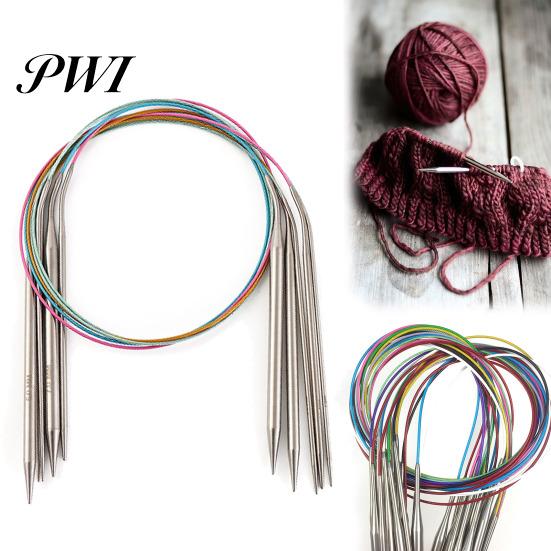 Durable Knitting Needles with Elastic Rope Circular Needle MM US Sizes Lightweight Round Stainless Steel for DIY Handmade Projects Non-hook Yarn