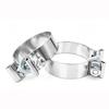 Stainless Steel Pipe Connection Hoop 40-76mm Steel Pipe Clamp Strong Hose Clamp
