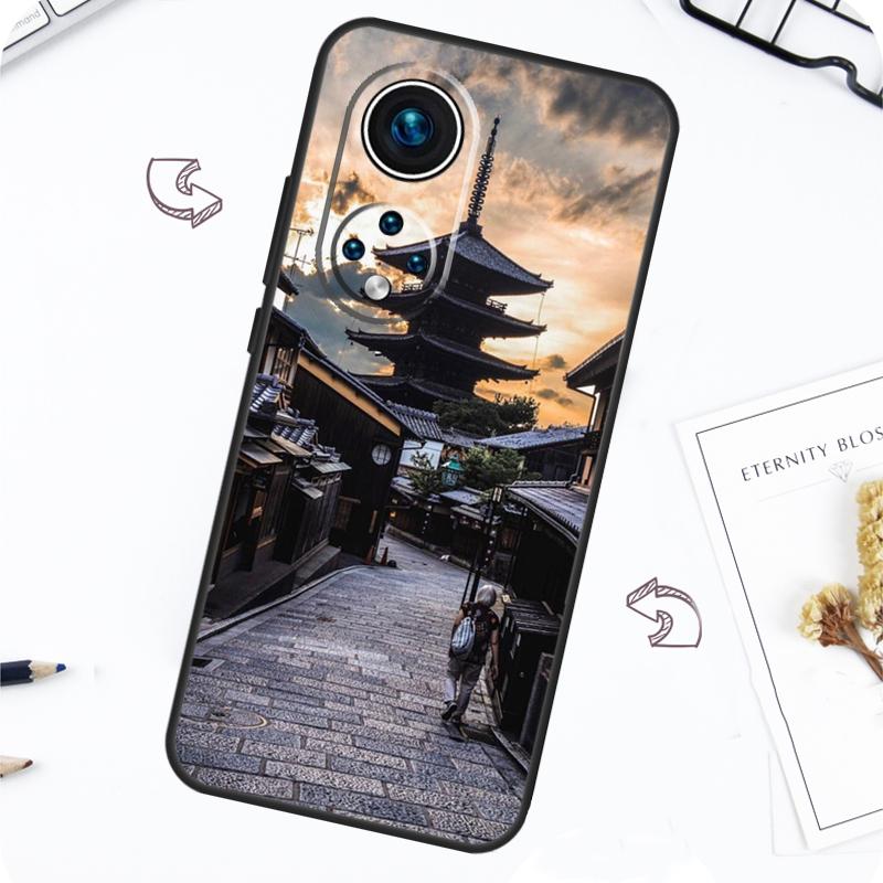 Japanese Temple Kyoto Case For Honor Magic 7 Pro 5 6 Lite Honor 200 Pro 50 70 90 X8b X9a X8a X8 X9 X9c X9b Cover