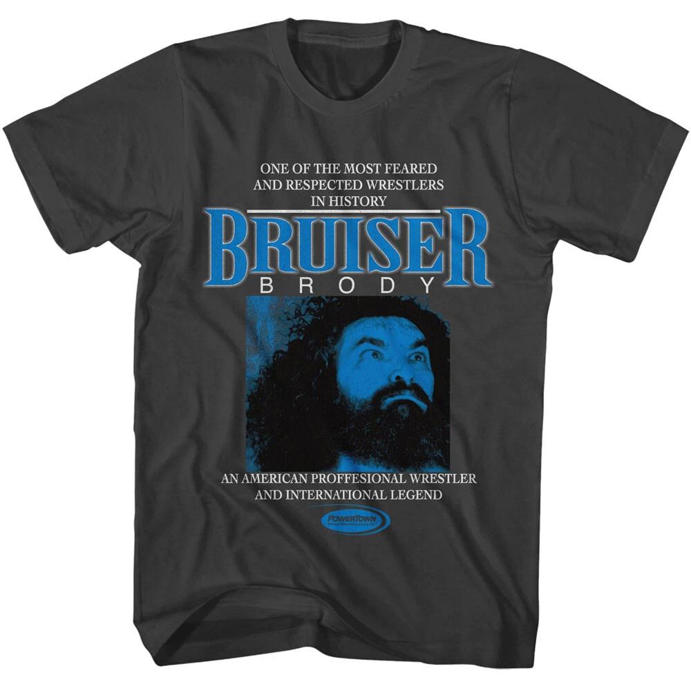Powertown Bruiser Brody One Of Most Feared & Respected Wrestlers Men s T Shirt 3XL