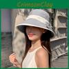 Uv Protection Wide Brim Fisherman Hat With Satin Finish And Butterfly Detail For Womens Sunwear