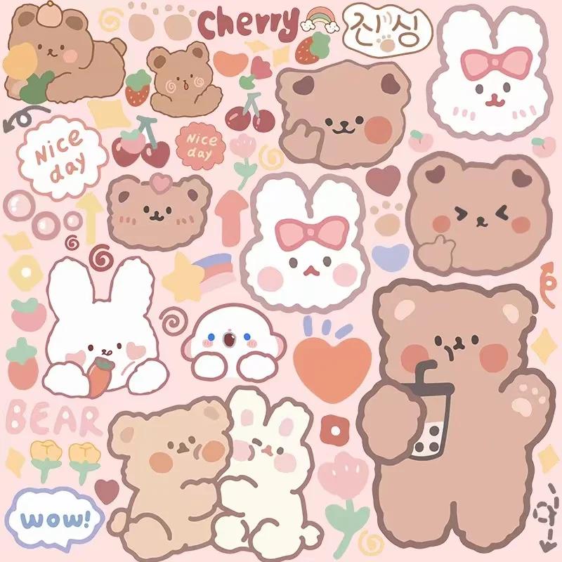 

Маленький медвежонок наклейка на электромотоцикл мультяшная милая наклейка для украшения шлема наклейка для маскировки царапин на кузове водонепроницаемая наклейка