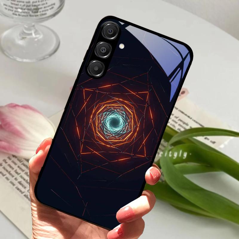 For Samsung A26 5G Case Hard PC Tempered Glass Phone Cover For Samsung Galaxy A36 A56 5G Fashion Animal Glass Protector Cases