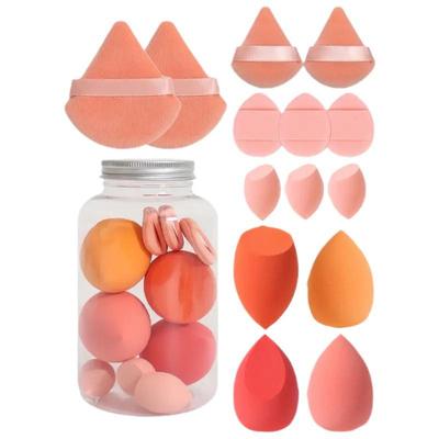 14-teiliges Beauty-Schwamm-Set: Superweiche, doppelseitig verwendbare Make-up-Schwämmchen