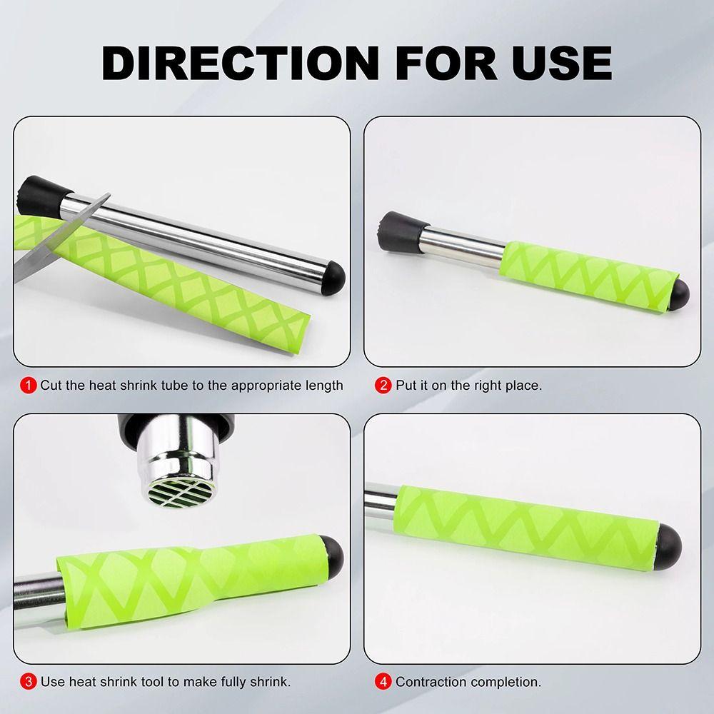 1Pcs 2:1 Shrinkage Ratio Handle Grip Cover Luminous Heat Shrink Tube  For Fishing Rod