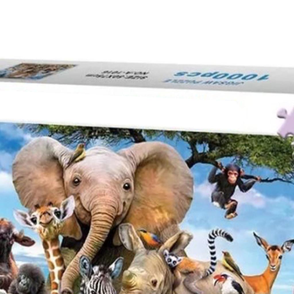 Jigsaw Puzzle 1000 Pieces DIY Cartoon Animal World Adult Educational Toy Game Gift