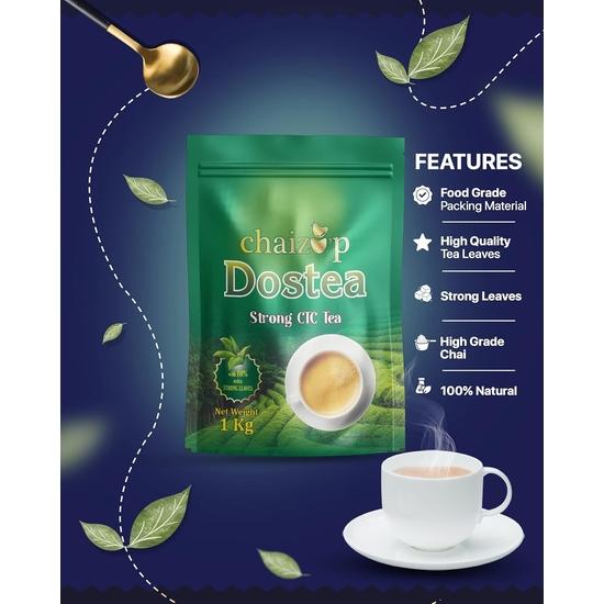 Chaizup Premium Dostea CTC Tea - 1 Kg | Loose Leaf Tea | Loose Leaf Blend for Authentic Flavours & Perfect Brew | 1kg