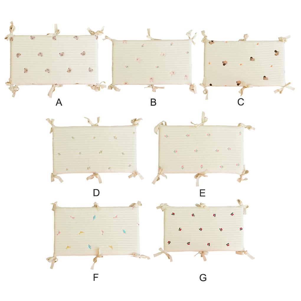 Cotton Baby Crib Bumper Portable Adorable Cartoon Printing Toddler Newborn Cradle Bedding Set Side Protector Accessories