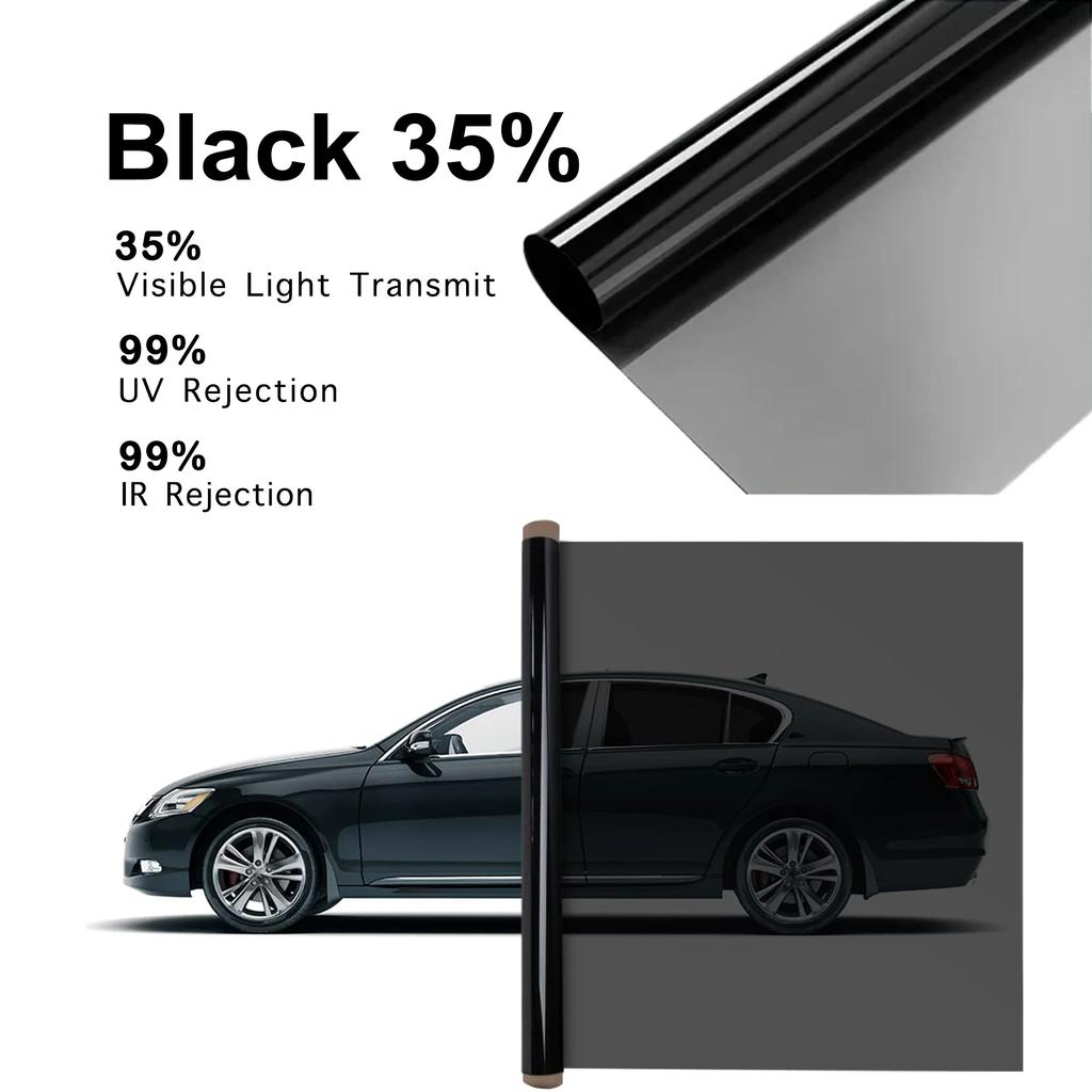 Car PET Sun Protection Film Heat-Insulating Film Self-Adhesive Window Film UV Protection Heat-Insulating Film for Home Car Use