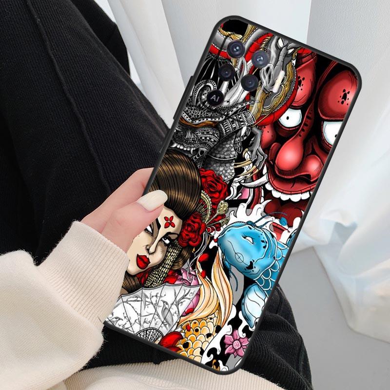Japanese Oni Hannya Demon Mask Case For Oppo A40 A60 A80 A5 Pro A15 A16 A17 A57 A77 A94 A74 A54 A76 A96 A18 A38 A58 A78 A98