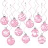 Garland Supplies 12Pcs Ceiling Decoration Hanging Swirls Hanging Streamers Ornaments For Christmas Celebrations Event Indoor Use