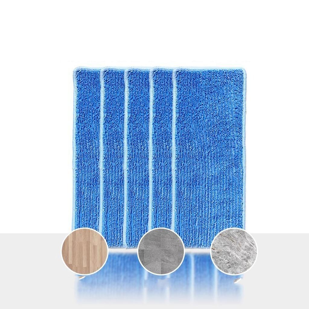 Microfiber Reusable Cleaning Pad for Floor Mop Rectangular Washable Replacement Pad for Household Use