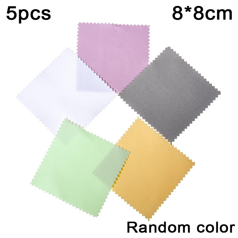1-20pcs Silver Gold Polish Cloth Cleaner Wipe for Metal Jewelry Shiny Tool Glasses Ring Bracelet Cleaning Polishing Soft Clothes