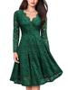 Lace V-Neck Swing Dress - European & American Style Women's Fashion