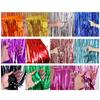 Sparkling Foil Fringe Curtains 1x2m Metallic Streamer Backdrop for Wedding